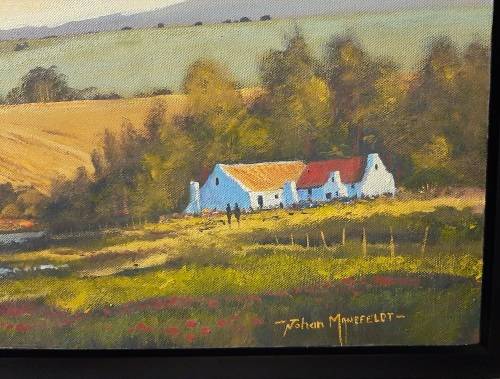 STUNNING FRAMED JOHAN MANEFELDT PAINTING