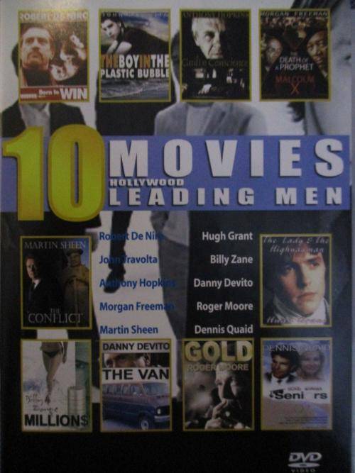 DVD -10 Movies Hollywood Leading Men (box set) see pics