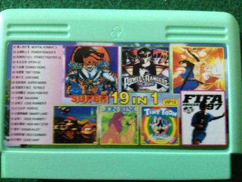 8 Bit - Super 19 in 1 Cartridge - Mortal Kombat 3 Donkey Kong Etc.