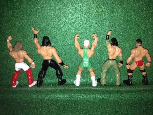 Slot Car Scenery - 5 x Wrestlers lot 1 1:32 Scale