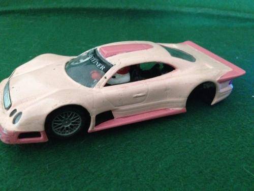 Ninco - Mercedes CLK Body + Chassis - Spares or Repair or Scenery - 1:32 Scale