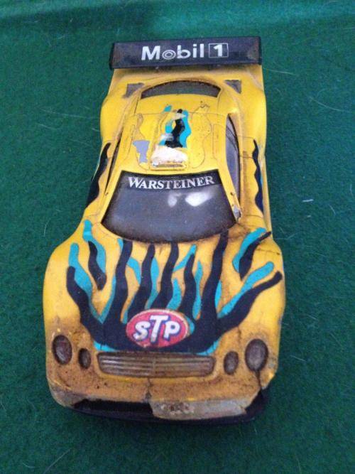 Ninco - Mercedes CLK Body + Chassis - Spares or Repair or Scenery - 1:32 Scale