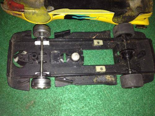 Ninco - Mercedes CLK Body + Chassis - Spares or Repair or Scenery - 1:32 Scale