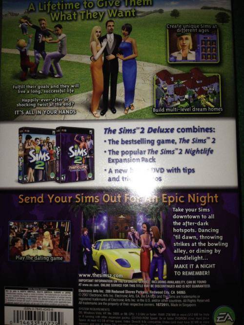 PC - The Sims 2 - Deluxe