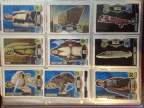 Job Lot Star Wars: Tops Force Attax Trading Cards 189 Cards + Binder