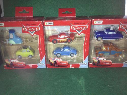 Disney Pixar Cars - Complete set of 6 cars. Lightning Mcqueen,Sally,Matter,Doc Luig,Guid - Bullyland