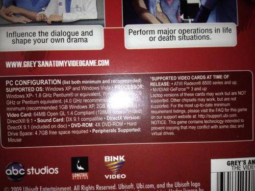 PC - Grey's Anatomy - The Video Game