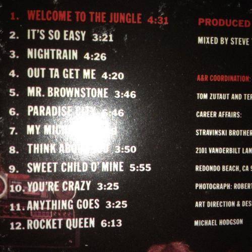 CD -  Guns n' Roses - Appetite for Destruction