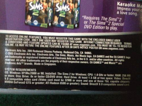 PC - The Sims 2 - Nightlife Expansion Pack
