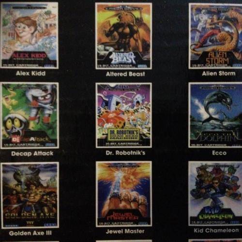 SEGA Mega Drive Classic Game Console c/w 80 Built in Games - compatible with Mega Drive Cartridges