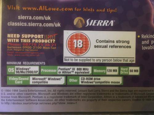PC - Leisure Suit Larry Collection - 5 Full Games