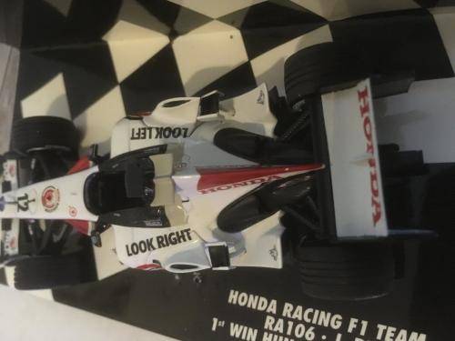 MiniChamps - Honda racing F1 Team RA106 J.Button 1st Win Hungary GP 2006 1:43 Scale Ltd ed 7344pcs