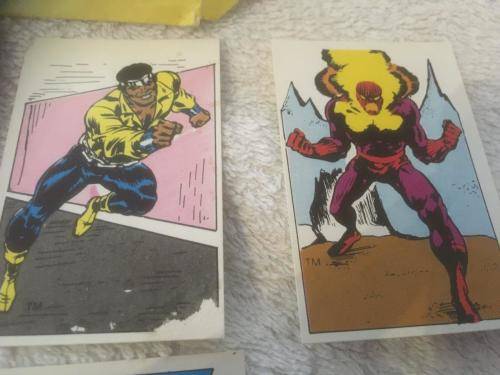 Very Scarce 7 x The SuperHeroes Swop Sensation - Marvel Comics 1982 in original packet