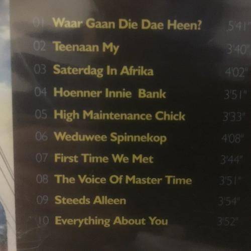CD - Johnny Dopper en Die Rubber soles Saterdag in Afrika (New Sealed)