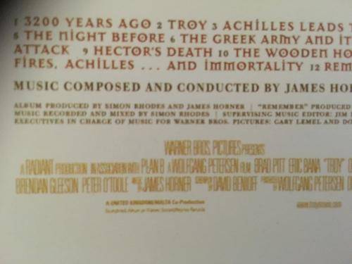 CD - Troy Music from the Motion Picture