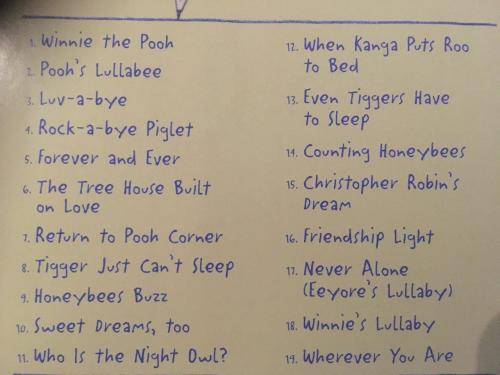 CD - Winnie The Pooh Lullabies - Sweet dreams from 100 Acre Wood - Disney