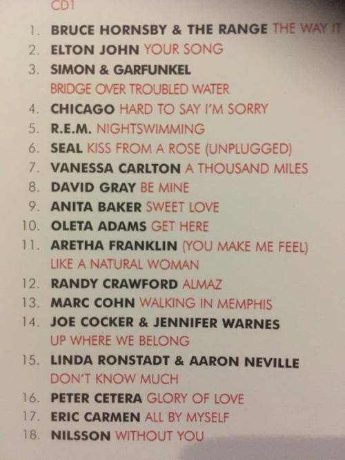 CD - Piano Love Songs - 36 Classic Love Songs - Original Artists (2cd)