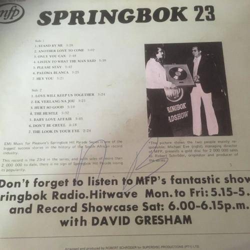 LP - Springbok Hit Parade 23