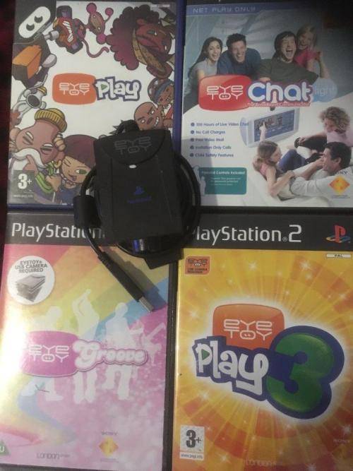 PS2 - Eyetoy Camera  + 3 games & Eyetoy Chat
