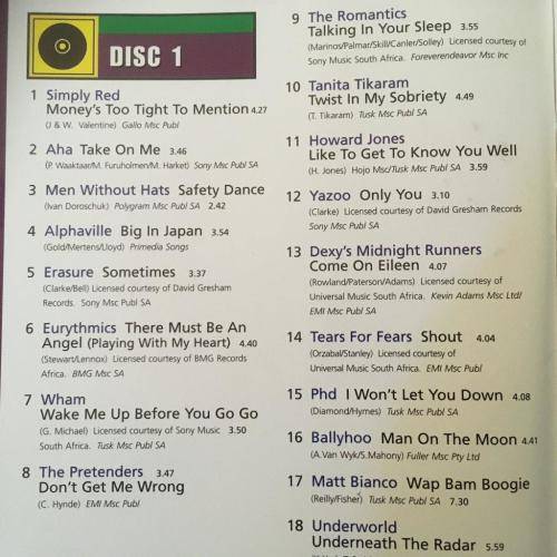 CD - Simply The Best 80's Hits (2cd)