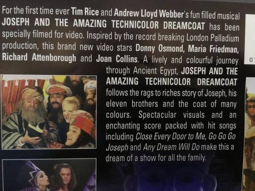 DVD - Joseph and the Amazing Technicolor Dreamcoat