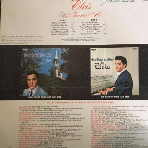 LP - Elvis - He Touched Me