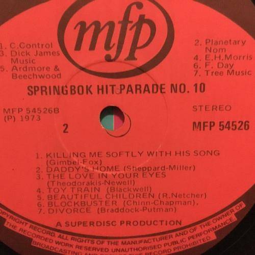 L.P. - Springbok Hit Parade 10