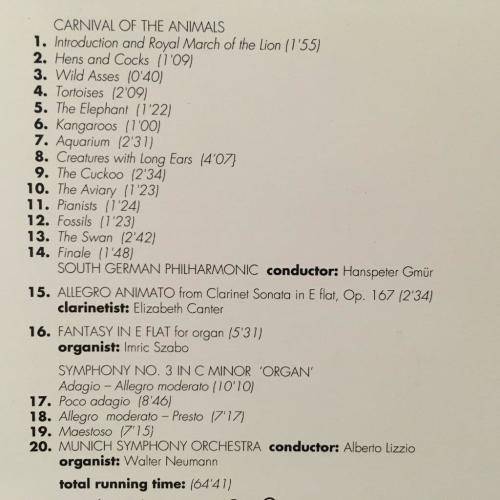 CD - The Classical Collection - CD20 - Saint-Saens - Orchestral Legends