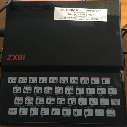 Vintage Retro Sinclair Spectrum ZX-81 Boxed with manual.