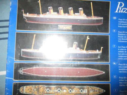3D - Titanic Puzzle - Milton Bradley 398 pieces
