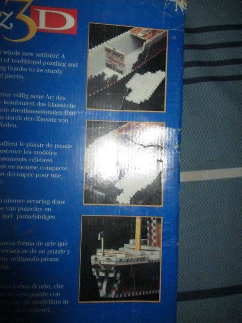 3D - Titanic Puzzle - Milton Bradley 398 pieces