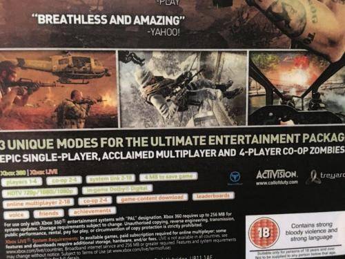 Xbox 360 - Call of Duty Black OPs