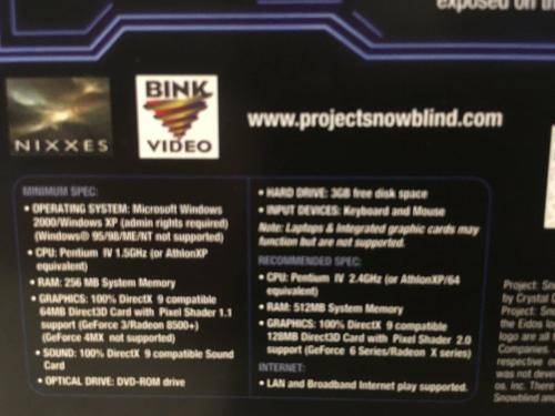PC - Project Snowblind