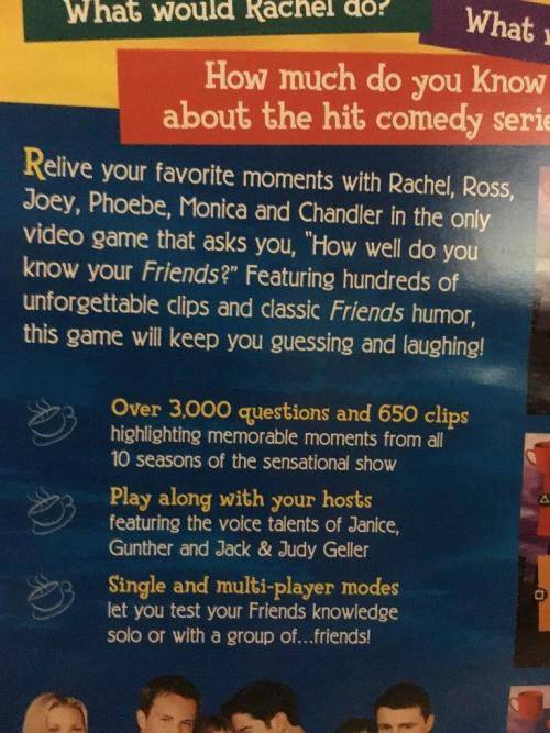 PS2 - Friends The One With All The Trivia