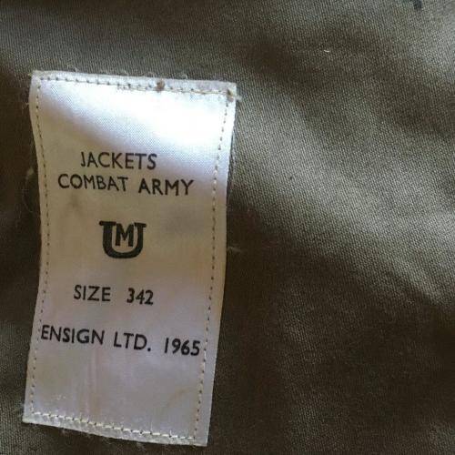 Old SADF Bunny Jacket - Size 342 Ensign Limited 1965 - Jackets Combat Army