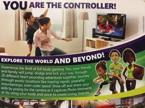 Xbox 360 - Kinect Sensor + Kinect Adventures, Rapala, Sports 1&2 ( 4 Games)