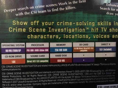 PC - CSI Crime Scene Investigation - Dark Motives
