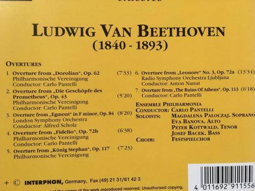 CD - Beethoven - Overtures
