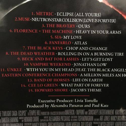 CD - Eclipse - The Twilight Saga - Original Motion Picture Soundtrack