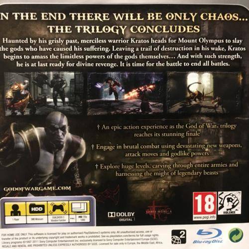 PS3 - God of War III Platinum