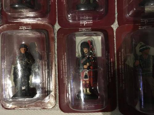43 x Del Prado Men At War Lead Soldier Collection (+-7cm tall) (new never opened)