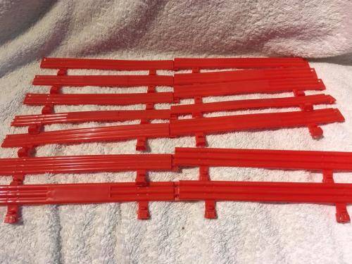 14 x Red Scalextric Crash Barriers 1:32 Scale - As New