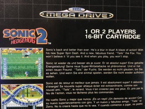 Sega Mega Drive - Sonic The Hedgehog 2