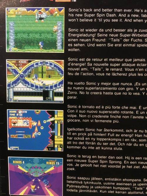 Sega Mega Drive - Sonic The Hedgehog 2
