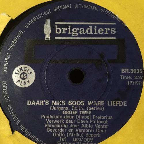 Seven Single - Groep Twee  - Kumbaya / Daar's Niks Soos Ware Liefde