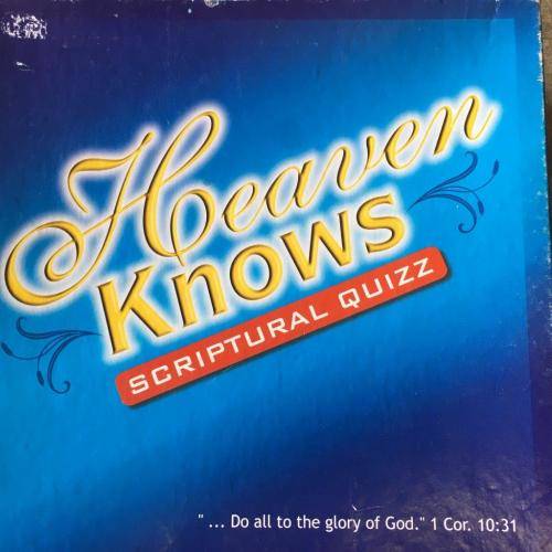 Heaven Knows Scripture Quiz Board Game 1Cor. 10:31 (New Sealed)