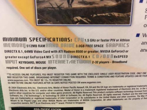 PC - Medal of Honor Pacific Assault