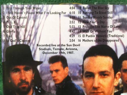 CD - U2 - 1-800 U2 Live