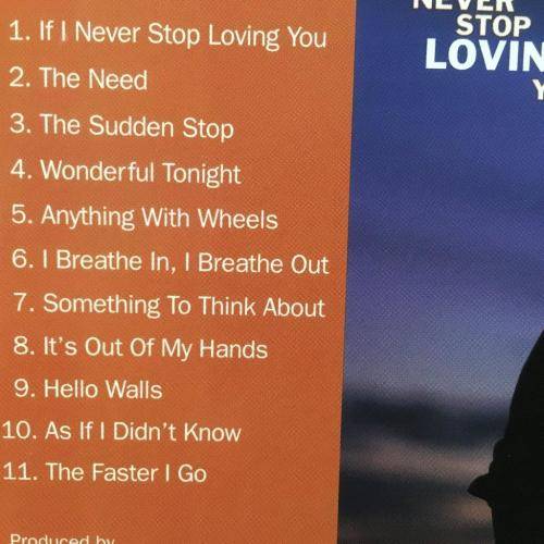 CD - David Kersh - If I Never Stop Loving You