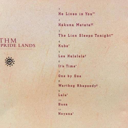 CD - Rhythm of the Pride - Music Inspired by Disneys The Lion King